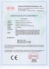 EN71 of Sound module certificate of Dongguan AST Industry Co., Ltd. – certificate photo, supplier certificates section