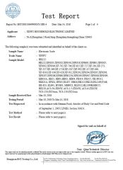 LFGB certificate from Zhongshan Xinfu Household Electronic Co., Ltd.