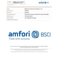 BSCI certificate from Ningbo KUNA Co., Ltd.