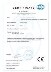 CE certificate of Jinan Cyeeyo Instruments Co., Ltd. – certificate photo, supplier certificates section