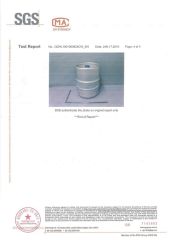SGS certificate from Yantai Zhuyuan Environmental Tech Co., Ltd.