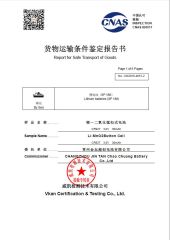 Report for Safe Transport of Goods-by Sea certificate from Plenty Harvest Manufacturing Limited