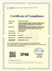 Certificates certificate from Zhejiang Hongxiang Connector Co., Ltd.