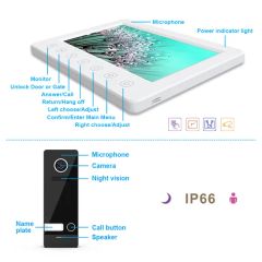 CVBS Home Security 7 Inches Video Door Phone Interphone Doorbell - Image 3