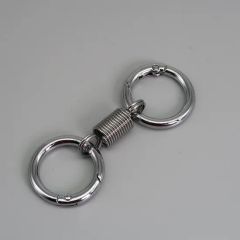 Personality Keychain Lovers Niche Design Sense Pendant Spring Ring Waist Hanging Metal Key Ring Ring Key Chain - Image 2