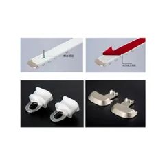 Dual Rail Curtain Tracks for Multi Layered Curtain Systems Origin China Model NO. WY-CT Type Flatted Track Track Number Double - Image 4