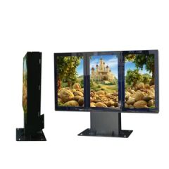 Advertising Machine Outdoor Menu Board Three Panel Display Drive Through Orders - Image 1