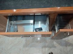 Pvc Modular Kitchen Cupboards Width 600 mm Height 1200 mm Finish Laminate No. Of Doors 4 Door Door Style Swing Door Lifespan - Image 5
