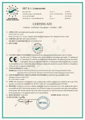 CE-Trolley certificate of Giant Lift Co., Ltd. – certificate photo, supplier certificates section