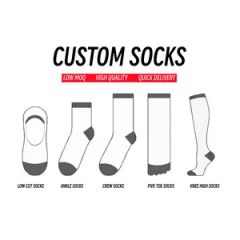Custom Crew Sport Socks High Quality Socks Men Custom Size Custom Model NO. 14 Origin China MOQ 100 Pairs Material - Image 2