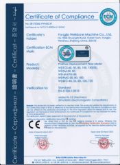 CE certificate of meter certificate from Wenzhou Huiyang Energy Technology Co., Ltd