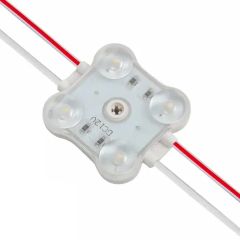 Waterproof DC 12V LED Module SMD 2835 with Injection 4 Lens White LED Module for Advertising Light Box - Image 1