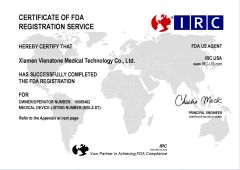 FDA certificate from Xiamen Vienatone Medical Technology Co., Ltd.
