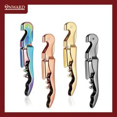 Stylish and Colorful Two Step Corkscrew Wine Bottle Opener - Image 1