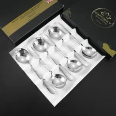 Star Diamond Round Spoon Made of 304 Stainless Steel Sample Free MOQ 100 Set Origin China Color Multicolor Trademark chuanxin - Jieyang Chuanxin Hardware Product Factory