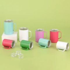 Wholesale New Mini Hot Selling 3oz Double Wall Insulated Stainless Steel Metal 3oz Tumbler Shot Glass with Lid and Handle - Shanghai Karry Industrial Co., Ltd.