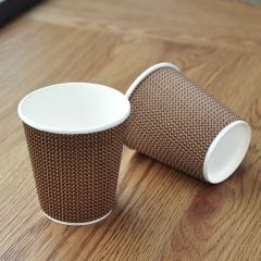 PE Coating 8oz Ripple Double Wall Paper Cup Lid With Lid Model NO. PCS-02 Style Ripple Wall HS Code 4823699000 Origin Anhui, China - Image 4