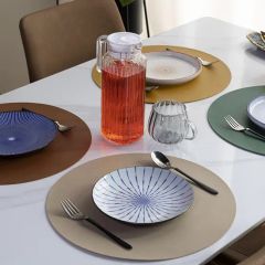 Custom Logo Printed Plastic Leather PVC Placemats Table Mat Promotional Place Mats - Image 4