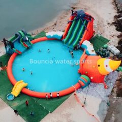 Outdoor Commercial Mobile Water Park Octopus Themed Inflatable Water Pool Park - GUANGZHOU BOUNCIA INFLATABLES LIMITED