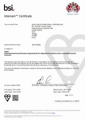 BSI certificate from Wuxi GMB International Corporation