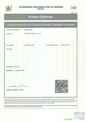 SONCAP certificate of Shandong Acura Group Co., Ltd. – certificate photo, supplier certificates section