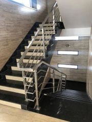 Stainless Steel Stair Case Railing Usage Home Thickness 10 mm Finish Polished Infill Type SS Rods Material Grade SS 202 Application - Image 2