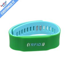 Full Color Printed Waterproof Porous Adjustable Silicone Bracelet - Image 4