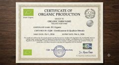 EU Organic certificate from Fresh Produce LN