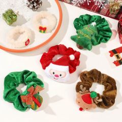 Christmas Decorations Claus Large Intestine Hair Ring - Image 1