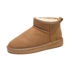 Shearling Short Warm Snow Boots Model NO. SS Origin China Season Winter Gender Female Element Bowknot Toe Style Round Material - Image 1
