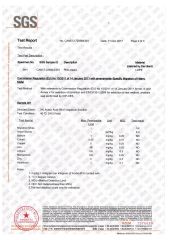 Pink nets certificate from KAIPING FEILIYANG PACKING MATERIALS CO., LTD.