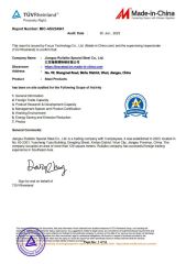 TUV certificate of Jiangsu Ruilaibo Special Steel Co., Ltd. – certificate photo, supplier certificates section