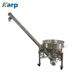 Food Grade Stainless Steel Auger Conveyer with Hopper Powder Screw Conveyor - Xinxiang Karp Machinery Equipment Co., Ltd.
