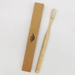 OEM Customized Biodegradable Organic Bamboo Toothbrush Soft Nylon Bristles for Home Use - Image 1