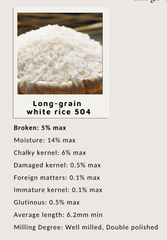 Vietnam White Rice 504, 5% Broken – product photo 1, product detail gallery