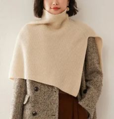 Custom Factory Ladies Womens Turtleneck High Neck Sweater Shawl Pullover Knit Wrap Cape - Dongguan Ardi Apparel Co., Ltd.