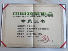 certificates certificate from Qingdao Dashun Jingfeng Industry and Trade Co., Ltd.