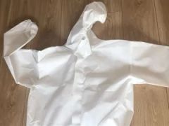 Industrial Protective Disposable Waterproof Asbestos Coverall Hazmat Safety Work Suit - Image 6