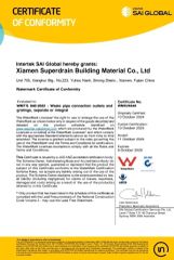 WaterMark certificate from Xiamen Superdrain Building Material Co., Ltd.