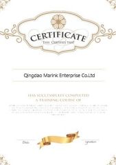FDA certification certificate from Qingdao Marink Enterprise Co., Ltd.
