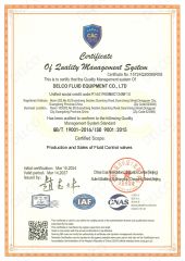 ISO9001 certificate of DELCO VALVE CO., LTD – certificate photo, supplier certificates section