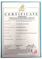 CE certificate from Henan Yuancui Machinery Equipment Co., Ltd.