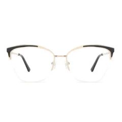 Srim-8206 Cat-Eye Glasses - Rose Gold & Grey Gold Frames, Half-Rim & Rimless, Stylish - Shenzhen Urfeng Industrial Co., Ltd.