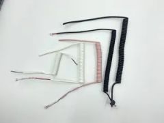 Spring Spiral Cable Retractable Coiled Power Cable in Put AC/DC HS Code 8544421900 Trademark SAISONIC Type-5 Power - Image 1