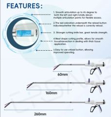 Disposable Endoscopic Linear Cutter Staplers and Reloads Group Adult Origin China Trademark ESS Material Metal Model NO. ESS-64 - Image 2