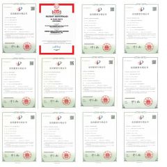 patent certificate from Qingdao HICOCA Food Machinery Co., Ltd