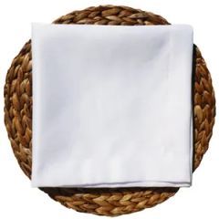 Bleach White Jacquard Design Rings for Table Cloth and Napkins - Image 2