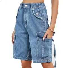 Short Pants Knee-Length OEM Men Denim Shorts Trousers Custom Jean Shorts Pants - Image 5