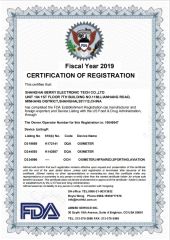 FDA certificate from Shanghai Berry Electronic Tech Co., Ltd.