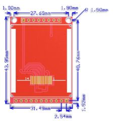 1 44 Inch Resolution 128X128 Spi Port LCD Driver Board Square Arduino LCD Display Module - Image 6